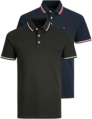 Jack & Jones Jjepaulos Polo SS 2PK MP Polo (1) for men's pack.. Affordable convenience is here — shop DIAYTAR Nigeria today.