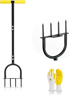 Air cooler for collefit lawn, manual aerator for small floors and lawns, non -slip t handle with four solid steel tips 3.5 ", 38.5".. Shop with ease at DIAYTAR NIGERIA and enjoy our extensive product range delivered at affordable rates.