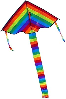 Rainbow kite with long tail for children, outdoor toy, children's kite without control stem, kite with ropes.. Nigeria's fastest-growing e-commerce site offers unbeatable prices and delivery within 8 days.