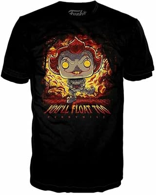 T-shirt funko pop! films : it - pennywise flame (x-large), t-shirt de collection unisexe - 61972.. DIAYTAR NIGERIA transforms online retail with unbeatable prices and consistent delivery timeframes.