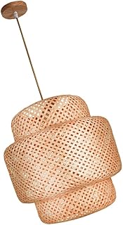 Yardui suspension lamp in bamboo woven by hand, suspension lamp in bamboo woven by hand, natural woven dome chandeliers, protective lampshade for kitchen and firm without bulb 30 cm.. DIAYTAR NIGERIA brings the marketplace home to you with affordable prices and delivery in 5-8 days.