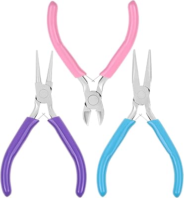 Luxurist jewelry pliers, 3 pieces of jewelry manufacturing tools with tapered spout/chain nose pliers, round spout and-cutting for jewelry repair.. Elevate your shopping experience with DIAYTAR NIGERIA's vast catalog and budget-friendly options.