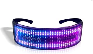Personalized polychrome light glasses, Bluetooth 4.0 programmable RGB, Polychrome LED light glasses, rechargeable by USB (full color).. No stress, no delays — DIAYTAR Nigeria is your trusted shopping partner.