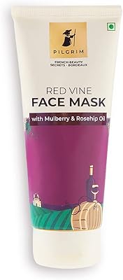 Anti-aging facial pack with the red vine pilgrim with mulberry extracts and musk pink oil for bright skin, eliminates brown spots, dissolving black dots, 100 g.. Nigeria's fastest-growing e-commerce site offers unbeatable prices and delivery within 8 days.