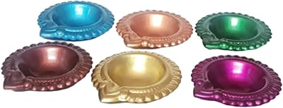 Pooja oil lamp in Castle Royale Diwali Diwali alloy, Diwali gift, Deepawali Deepawali, Deepawali Diya (pack of 6, 6 Assorted Diya colors).. Browse endless categories on DIAYTAR Nigeria — your items delivered in just days.