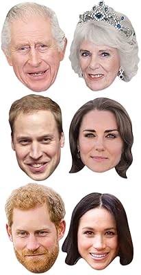 Star Mask Cutouts Royal Connections Set of 6 masks from the British Royal Family of Royal Connections by Amazing Too.. DIAYTAR NIGERIA brings the market to your screen with thousands of affordable products delivered to your door.