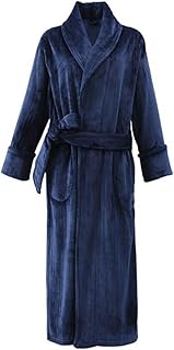 Yililk Light night dress, Night Hit for Men, Winter Bathrobe in Corail fleece, thick and long flannel pajamas lined in fleece for men, fall and winter (Size: L).. DIAYTAR NIGERIA: Where quality meets affordability, with thousands of products delivered in less than 8 days.