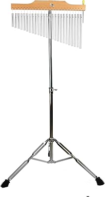 EINBOM musical wind chilles with adjustable support 25 notes 36 notes to a row (25 notes, frosty silver).. DIAYTAR NIGERIA: Bringing quality products to your doorstep at prices that won't break the bank.