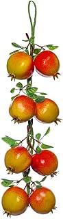 The White Shop Lot of 2 Artificial Granada Crowns for Restaurant, Hotel, House, Garden Vegetable Decoration, Realistic Design Pendant.. DIAYTAR NIGERIA: Your trusted marketplace that combines variety, affordability and reliable shipping.