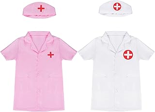 Children's doctor's costume, set of 2 doctor's coats, children's cosplay costume, for boys and girls, children's nurse costume, Halloween cosplay costume for day career day.. Experience hassle-free shopping with DIAYTAR NIGERIA's user-friendly platform and prompt delivery service.