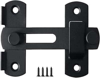Grange door lock, sliding barn door lock, carbon steel door huts for barn door, wardrobe and window, black.. Fast delivery is our promise — DIAYTAR Nigeria keeps it real.