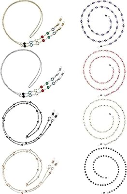 Sunglasses chains in pearl with elegant glasses support strap, 8 styles, one waist.. DIAYTAR NIGERIA: Where shopping dreams come true with budget-friendly prices and nationwide shipping.