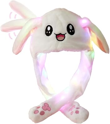 Rabbit hats in brilliant LED Iron Buddy, rabbit hat in motion with bright funny ears for women and girls, birthday and vacation hat.. DIAYTAR NIGERIA delivers more than products - we deliver affordable solutions within the week.