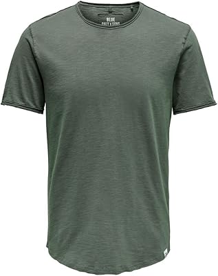 Only & Sons T-shirt Long with short sleeves for men Only & Sons NF 7822 still in stock.. DIAYTAR NIGERIA brings the marketplace to every Nigerian home with affordable prices and quick delivery.