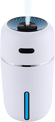 USB car air humidifier, mini 200 ml portable air purifier with 7 -color LED night light, suitable for the car, office and bedroom (white).. Shop smarter with DIAYTAR Nigeria — affordable prices and a wide product range delivered in just 5 to 8 days.
