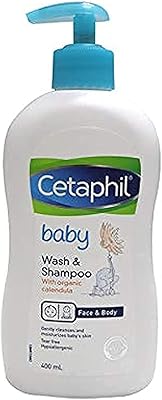 Washing and shampoo for Baby Cetaphil with organic calendula extract for the face and body (400 ml).. Find more for less — only on DIAYTAR Nigeria.