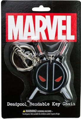 3 "Foldable keychain with NJ logo PVC Deadpool - Black.. DIAYTAR NIGERIA delivers value, variety, and convenience with our nationwide 5-8 day shipping.