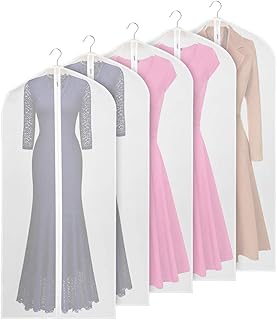 5 pieces of 60 -inch extra long clothing bags for storage, washable and light transparent clothing bags for long dresses, dance costumes, costumes and coats.. No hassle, just shopping — DIAYTAR Nigeria delivers in under 8 days.