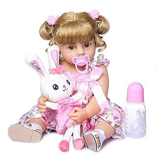 Baby doll girl newborn nano classic, 22 inches and 55 cm high, in flexible silicone, full body as a doll - golden hair.. Shop confidently with DIAYTAR NIGERIA's vast product range and budget-friendly nationwide shipping.