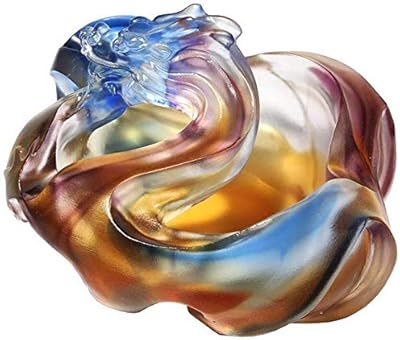 Multifunctional cendrier in crystal glass, home office decoration, creative cigar accessories, ash fashion business gifts (148x128x83mm).. DIAYTAR NIGERIA: Creating access to affordable products for every Nigerian with our swift delivery service.