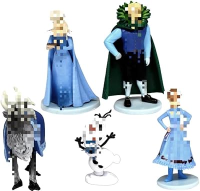 Set of 5 mini cake decorations with character from the snow queen, Elsa Olaf, for birthday party decorations on the theme of Elsa and Anna.. Your everyday shopping solution, DIAYTAR NIGERIA offers variety and value delivered within 8 days.