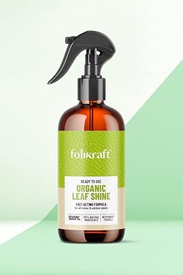 Folicraft Organic Foliar Shine Mist 500ml - 100% Organic Ready to Use Foliage Spray - Keep your plants healthy and shiny.. Shop with purpose and save with DIAYTAR NIGERIA's extensive platform and nationwide delivery service.