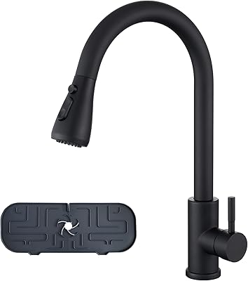 Black kitchen faucet coltns extractable sink tap with sprayer 3 functions resistant to fingerprints.. Shop with confidence at DIAYTAR NIGERIA, offering extensive product variety with nationwide delivery.
