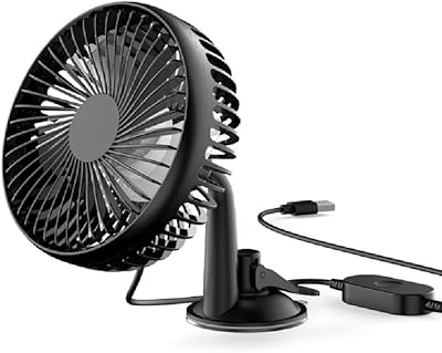 Portable clipping fan/Rechargeable suction cup by USB, powerful plastic car coolant at 3 -speed.. Discover why thousands choose DIAYTAR NIGERIA for affordable products delivered in less than a week.