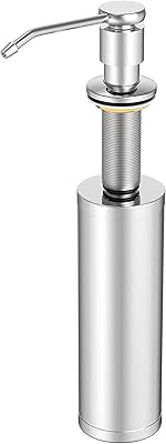 Soap distributor for amateur sink, integrated good grips soap dispenser in the kitchen sink - pump head entirely in brass with large stainless steel bottle of 16 oz.. DIAYTAR NIGERIA revolutionizes online shopping with competitive prices and reliable 5-8 day delivery.