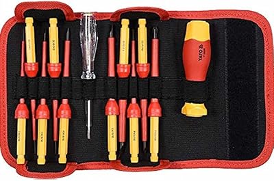 Yato screwdriver 12 pieces screwdriver with black red handle YT-2787.. Experience the DIAYTAR difference with our vast product selection and delivery within 5-8 days.