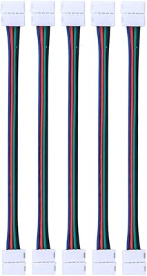 5 pieces 5050 RVB LED Light strip 4 -pin connector 10mm Bandless Bandeless Bande.. DIAYTAR NIGERIA: Where affordability meets variety in Nigeria's most comprehensive online marketplace.