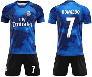 Boy's jersey with Real Madrid Souvenir N ° 7 Print and Ronaldo Eaco Logo Print.. DIAYTAR NIGERIA revolutionizes access to quality products with affordable prices and dependable shipping.