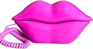 Fixed phone in pink wire for the house, the office, the shop, the cute artistic decoration, realistic cartoon toy, fancy gift for girls.. Everyday deals, every category — only on DIAYTAR Nigeria.
