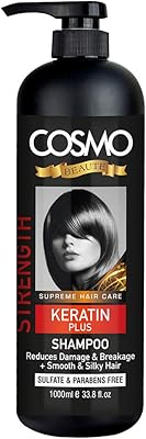 Keratin Plus shampoo to strengthen Cosmo Beauty's hair, 1000 ml, unisex.. Your digital marketplace solution, DIAYTAR NIGERIA delivers quality and value within the week.