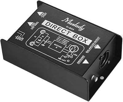 Baggra Passive Professional Passive Direct Box with Direct injection Converter of balance and imbalance signal with XLR TRS interfaces for electric guitar live performance.. Shop with purpose and save with DIAYTAR NIGERIA's extensive platform and nationwide delivery service.