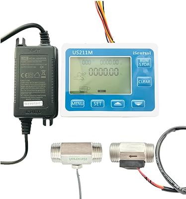 Water flow sensor, flow meter totalizer with 1-30l/min stainless steel liquid meter with temperature nipple.. Affordable shopping made easy on DIAYTAR Nigeria, with fast delivery from 5 to 8 days.