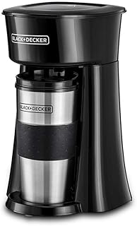 Black + Decker coffee maker, 650 watts, 360 ml travel mug, black - DCT10 -B5, 2 year warranty.. Shop from Nigeria's largest product selection at DIAYTAR, with budget-friendly prices and swift delivery.