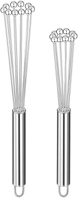 Set of 2 stainless steel egg drummers to cook, mix, whisk and stir (10 "and 12").. DIAYTAR Nigeria offers the perfect blend of affordability and efficiency. Shop now and get your products delivered between 5 and 8 days nationwide.