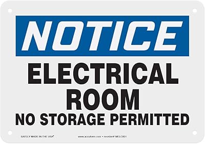 Plastic Plastic Plag Accform Melc801vp, Legend \ "Electricity Salle Opinance No authorized storage \", 7 \ "Length x 10 \" Width x 0.055 \ "Thickness, blue/black on white.. DIAYTAR NIGERIA: Empowering Nigerians with access to affordable products delivered within 8 days.