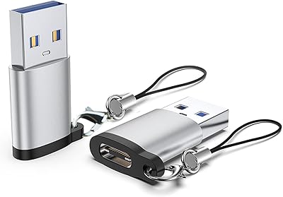 USB C to USB 3.0-end adapter, Female OTG adapter to USB male with keychain, USB C 3WB adapter compatible with MacBook Pro, Samsung, Huawei, Pixel, IPAD, Laptop, Power bank (Silver).. Discover endless shopping possibilities at DIAYTAR NIGERIA, with budget-friendly prices and reliable delivery.