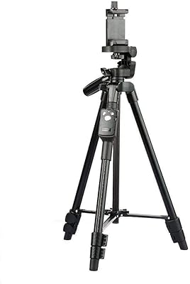 YUNTENG VCT-5208 Sports tripod 43 cm for mobile phone, digital reflex camera and sports selfie cameras with stick with remote control.. Shop with purpose and save with DIAYTAR NIGERIA's extensive platform and nationwide delivery service.