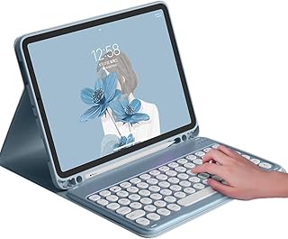Heng Hu cases with detachable wireless Bluetooth keyboard for iPad 10th generation 10 10.9 inches version 2022, case with detachable wireless bluetooth keyboard for iPad 10 10.9 inches (blue).. DIAYTAR NIGERIA: Making quality products accessible to all Nigerians at affordable prices.