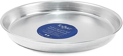 FAJ aluminum round oven plate, 46 cm diameter, silver.. You shop, we deliver — quick and easy with DIAYTAR Nigeria.