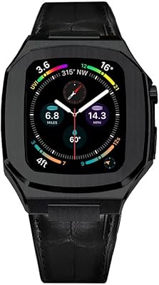 Apple Watch Series 7 45 mm with black metal case and double bracelet.. Shop efficiently from anywhere with DIAYTAR NIGERIA's comprehensive platform and quick delivery options.