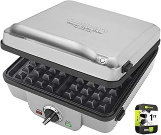 Belgian waffle maker Cuzinart WAF-300P1 with pancake bowl with prolonged one year protective plan.. Embrace the convenience of DIAYTAR NIGERIA with thousands of products at your fingertips, delivered nationwide.
