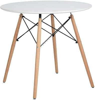 Round folding table, interior and outdoor dining table, white.. DIAYTAR Nigeria: Shopping that fits your budget and your schedule.