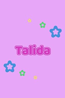 Talida: Personalized first name notebook / diary - 120 pages - Point acid - Format 6x9 approx. DIN A5.. Experience the convenience of boundless shopping with DIAYTAR NIGERIA's affordable platform and quick shipping.