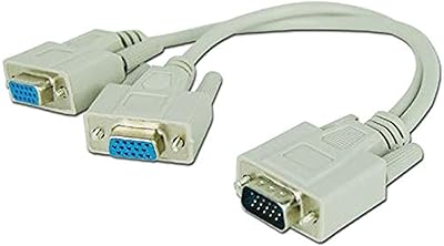 Y separator for SVGA LCD monitor for 1 x 15 male pins towards 2 x VGA female 15 pins.. DIAYTAR NIGERIA makes online shopping accessible with our comprehensive platform and prompt delivery service.