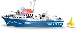 Seiko 5401, police boat, plastic, blue/white, water cannon, light, sound, rear shutter, with arch.. Embrace the convenience of DIAYTAR NIGERIA with thousands of products at your fingertips, delivered nationwide.
