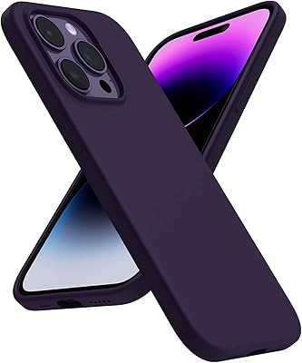 Yuyotech Silicone Silicone case for iPhone 14 Pro 6.1 inch, fine and elegant, shock resistant, with microfiber lining - Dark purple.. Shop with confidence at Nigeria's leading affordable e-commerce platform with reliable delivery services.